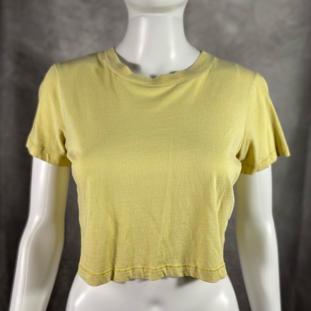 Cotton On Baby T Crop Washed Yellow